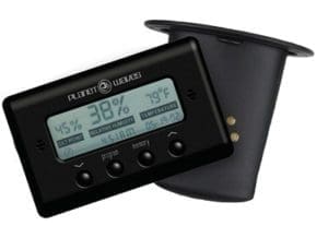 Guitar humidity hygrometer and humidifier