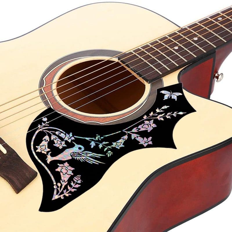 Acoustic guitar the pickguard