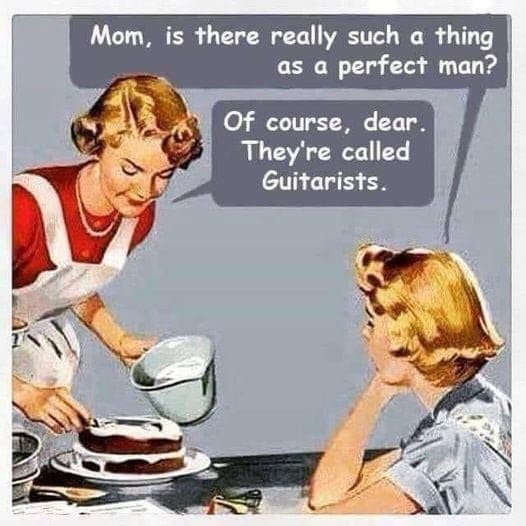 Guitar humor mum