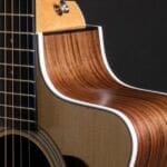 Taylor 214ce Guitar Review-cutaway view
